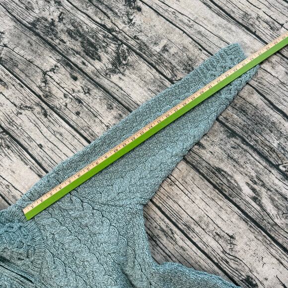 NWT Aran Crafts Irish Women's Double Collar Zip Cardigan (100% Merino Wool) XL - Picture 10 of 12